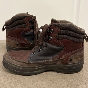 Sorel men’s Kingston Peak brown leather winter boots